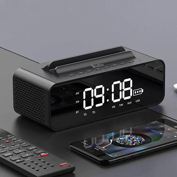 Oneder V06 Smart Sound Box Wireless Bluetooth Speaker with Alarm Clock and FM Support