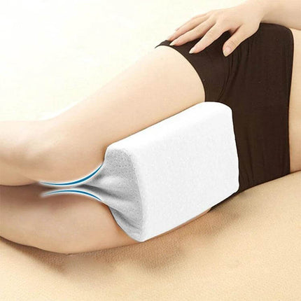 Orthopedic Memory Foam Knee Wedge Pillow For Sleeping between knees to align hips and relieve pressure for side sleepers and pregnant individuals