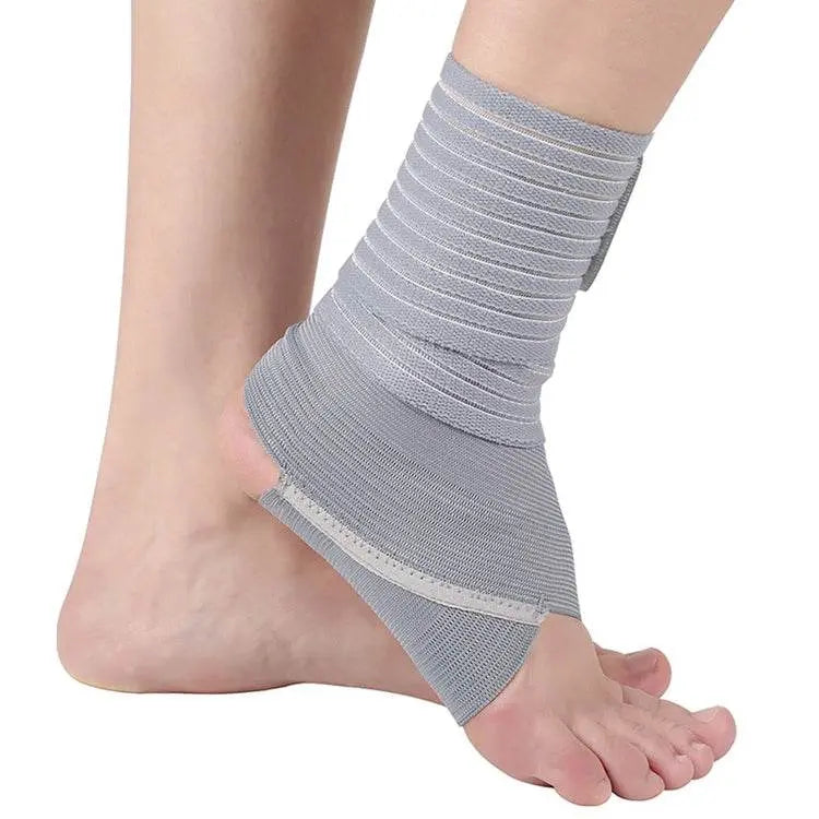 Outdoor Anti-sprain Bandage Compression Ankle Support Grey Black