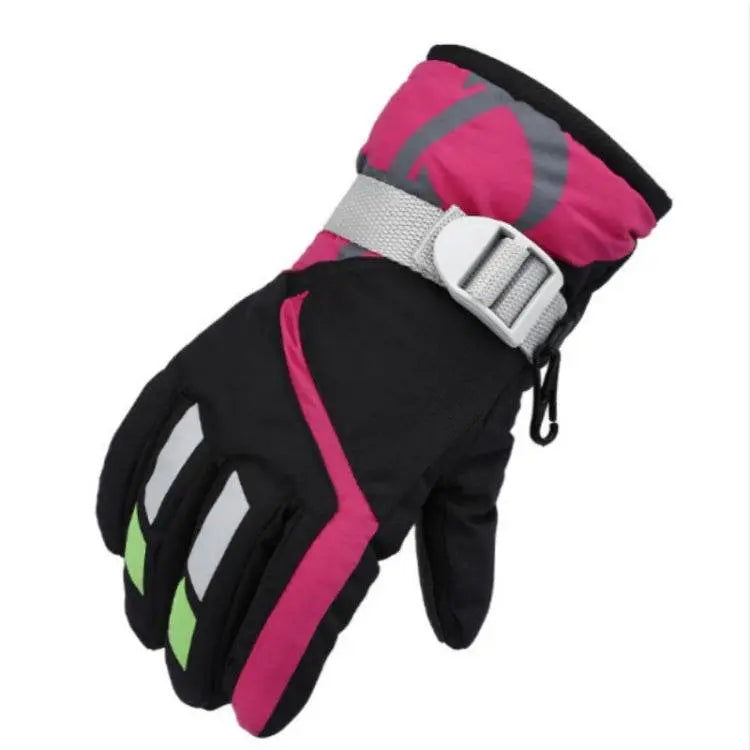 Outdoor Children Thick Warm Skiing Gloves One Pair 21.5cm 