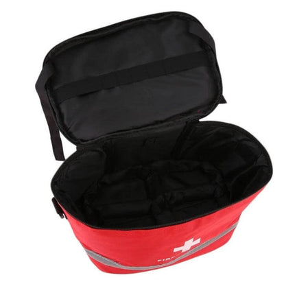 Outdoor First Aid Kit 30x20x20cm Waterproof Nylon Case - red compact waterproof first aid bag with cross, multiple pockets and organized interior