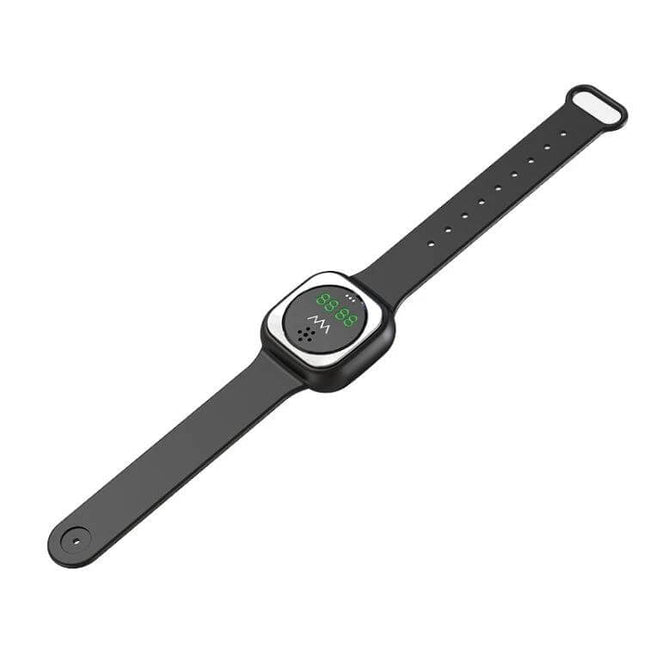 Outdoor Silica Gel Mosquito Repellent Wristband Black - black wearable silica gel bead mosquito repellent for camping, hiking, beach and backyard use