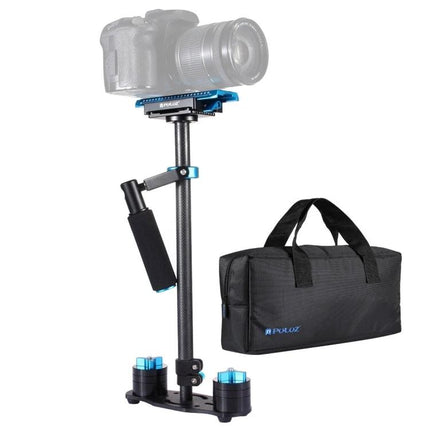 PULUZ Carbon Fibre Handheld Stabilizer For Video Shooting – lightweight carbon fiber stabilizer with handle, counterweights and carrying bag for smooth handheld footage