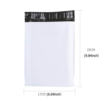 Air Column Cushion Mailing Bag 17 x 25 cm for Shipping lightweight white air-column mailer with black seal, protects small items during transit