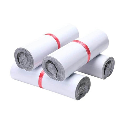 Air Column Cushion Mailing Bag 17 x 25 cm for Shipping - white rolled air-column mailers tied with red bands for cushioning small items
