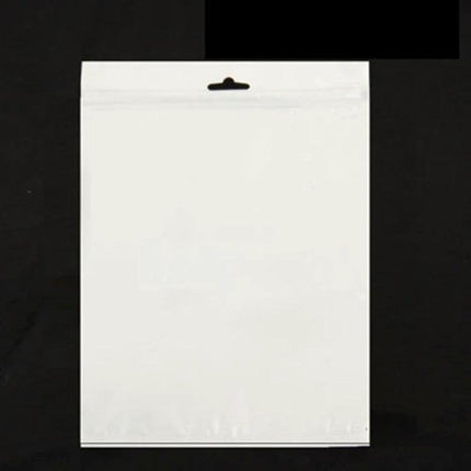 Anti-Static Zip Lock Bags for Electronic Protection, 100 Pack, 30x40 cm - clear white anti-static resealable bag with hanging hole for circuit boards