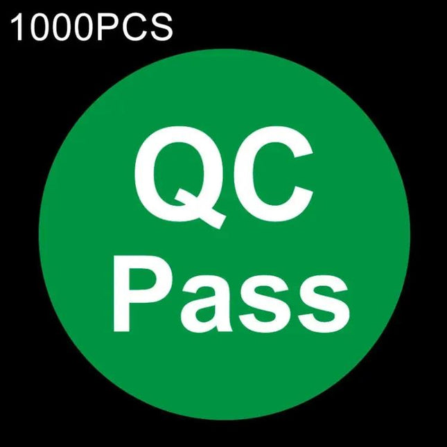 QC Pass Round Sticker for Quality Check and Labeling | Syndmart