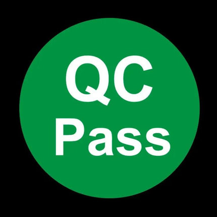 QC Pass Round Sticker for Quality Check and Labeling