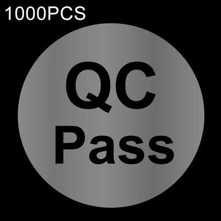 QC Pass Round Sticker for Quality Check and Labeling