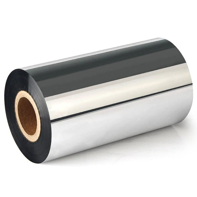 Wax-Based Barcode Ribbon for Printer Labels, 5cm x 300m Pack - roll of black wax ribbon for label printers, suitable for coated paper, thermal paper, kraft