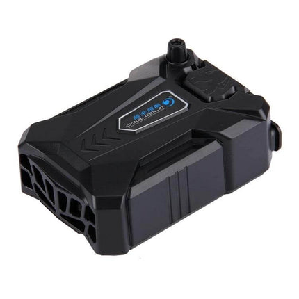 Gaming Laptop Cooling Pad with Portable Quiet Fan and Adjustable Speed — compact black portable cooling pad for gamers