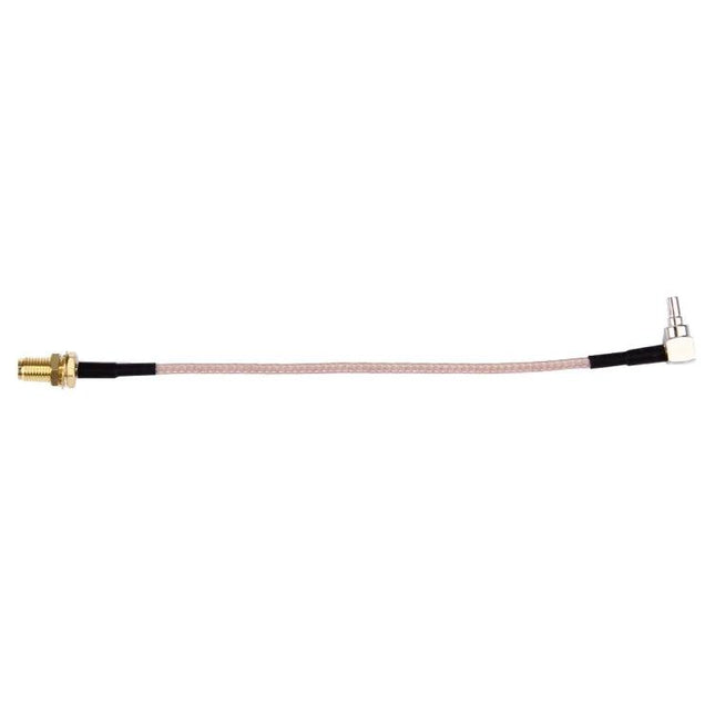 15cm Cable for Connecting CRC9 Male to SMA Female Devices - short antenna connection cable with CRC9 male and right-angle SMA female ends