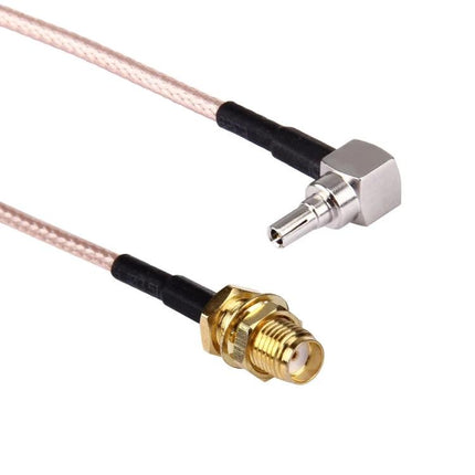 15cm Cable for Connecting CRC9 Male to SMA Female Devices - right-angle CRC9 to bulkhead SMA pigtail cable for routers and antennas