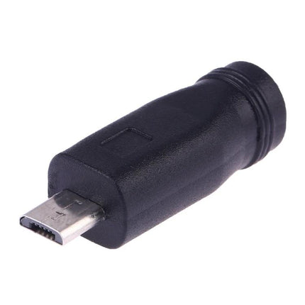 Power Adapter for Charging Devices in Daily Use - compact DC 5.5x2.1mm female to Micro USB male charging adapter for phones and tablets