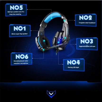 Kotion Each Wired Mobile Gaming Headset With Mic