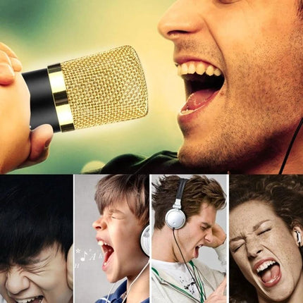 Fifine Microphone for Daily Home Recording and Broadcasting - condenser mic used for podcasts, streaming, and clear home desk recordings