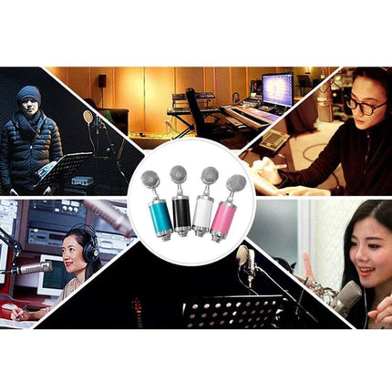 Microphone for Everyday Home Recording and Karaoke Use - condenser mic shown with home studio and karaoke scenes