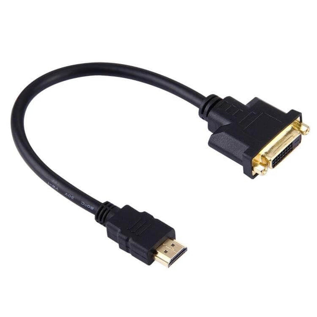 30cm HDMI Male to DVI Female Adapter Cable for Device Links black short adapter for connecting HDMI devices to DVI displays