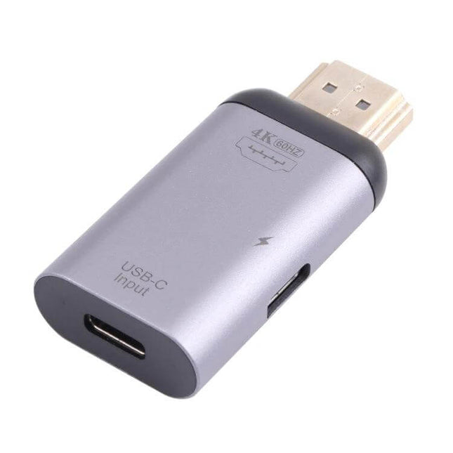 Versatile USB-C to HDMI Adapter for Screen Mirroring and Charging - compact USB-C to HDMI dongle with charging port