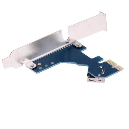 Alt Tag: PCI-E Riser Card for 1 to 3 Slot Expansion with USB Cable compact PCIe adapter for mining rigs and small PC builds