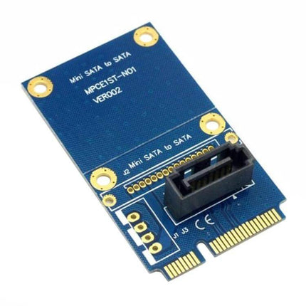50mm mSATA to SATA Hard Drive Adapter Card for PC Testing - blue mSATA to SATA test adapter with SATA connector