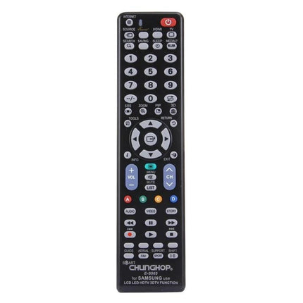Chunghop Universal Remote Controller for Samsung LED, LCD, and 3D TVs - black replacement remote with numeric keypad and navigation buttons