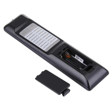Chunghop Universal Remote Controller for Samsung LED, LCD, and 3D TVs showing rear battery compartment and cover