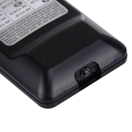 Chunghop Universal Remote for Konka LED and LCD Televisions black replacement remote back view with IR emitter