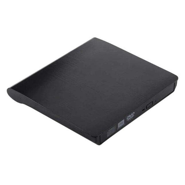Portable USB 3.0 External DVD-RW Drive for Laptops and Desktops slim black external optical drive for reading and writing CDs and DVDs