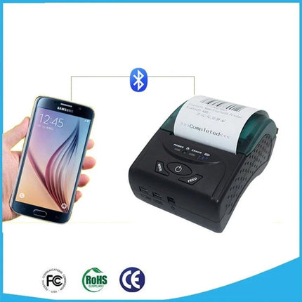 Compact Portable Thermal Printer for Bluetooth Ticket Printing paired with smartphone printing receipt on the go
