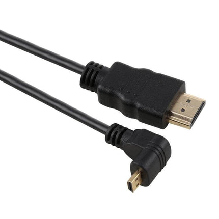 30cm HDMI to Micro HDMI Cable for Camera Connections showing full-size HDMI to right-angle micro HDMI connectors on black cable
