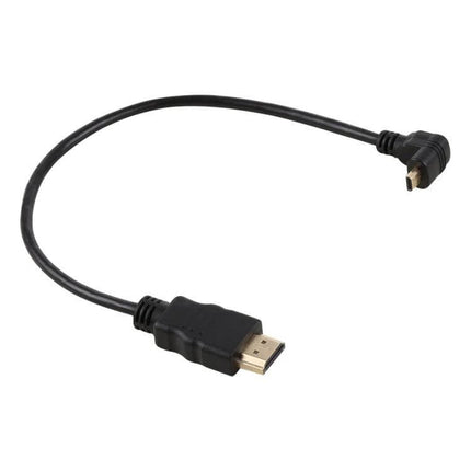 30cm HDMI to Micro HDMI Cable for Camera Device Connections — compact 30cm cable connecting camera Micro HDMI to TV/monitor for immediate viewing