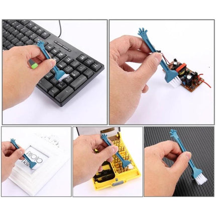 Compact Multipurpose Cleaning Brush for Electronics and Windows cleaning keyboard, phone screens, laptops and small electronics, compact travel size