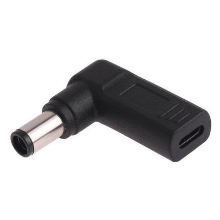 Dell Laptop USB-C to 7.4x5.0mm Elbow Adapter Connector black right-angle Type-C female to 7.4x5.0mm male charging adapter