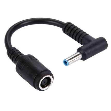 Bent Power Adapter Cable for Laptop Charging, 10cm Length - compact right-angle laptop charging adapter cable for tight spaces