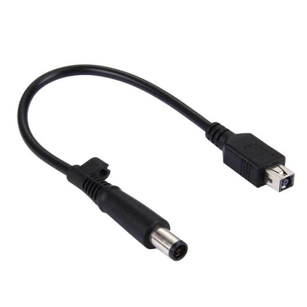 Power Adapter Cable with 4.5mm Female to 7.4mm Male Connectors - black adapter cable for laptops and chargers, 4.5 x 3.0mm female to 7.4 x 5.0mm male