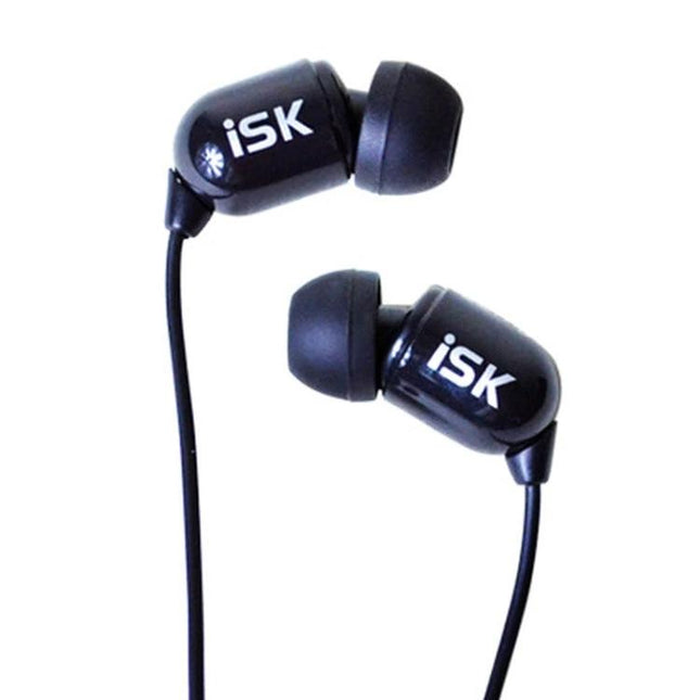ISK Wired In Ear Earphones For Commuting And Calls black SEM5 wired 3.5mm in-ear monitors with 3m cable and 6.3mm adapter