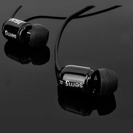 ISK Wired In Ear Earphones For Commuting And Calls black SEM5 wired 3.5mm in-ear monitors with 3m cable and 6.3mm adapter
