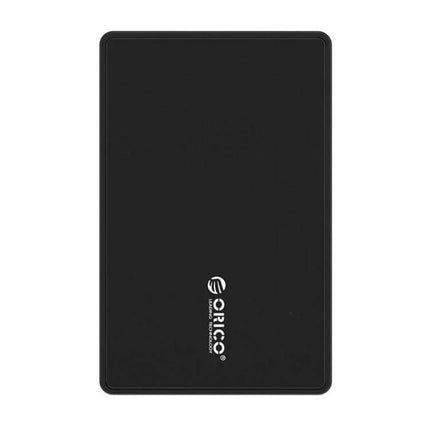 ORICO External Enclosure for 2.5 Inch SATA Laptop Drives - black portable USB 2.5-inch HDD/SSD enclosure for backup and data transfer