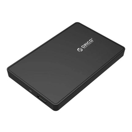 ORICO External Enclosure for 2.5 Inch SATA Laptop Drives – slim black USB case for 2.5" HDD/SSD, portable backup and data transfer
