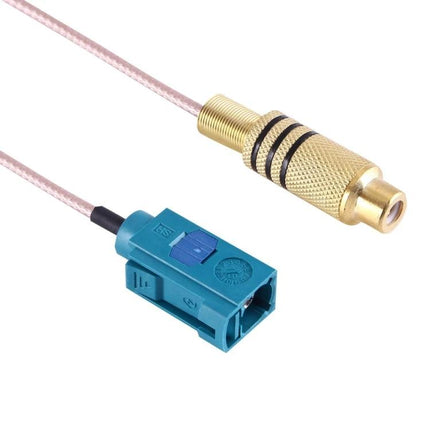 15cm RCA to FAKRA Z Cable for Antenna Connections - short 15cm RCA female to FAKRA Z female antenna cable with gold-plated connector
