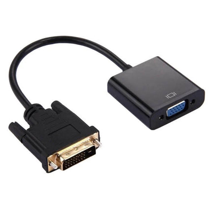 DVI-D to VGA Adapter for Monitors and TVs connecting a DVI-D output to a VGA monitor or TV for home office and presentations