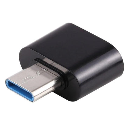 Compact USB-C Adapter for Daily Device Connections and Travel - black reversible USB-C travel adapter for charging and data transfer