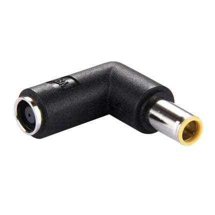 Right-Angle Power Adapter Connector for Lenovo ThinkPad Notebooks - 90° black replacement DC plug reducing cable strain