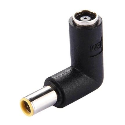 Right-Angle Power Adapter Connector for Lenovo ThinkPad Notebooks - black 90-degree charging plug reducing cable strain