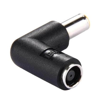 Right-Angle Power Adapter Connector for Lenovo ThinkPad Notebooks, 90-degree black replacement plug reducing cable strain and improving desk organization