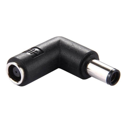 90 Degree Right Angle Power Adapter Connector for HP Laptops - compact DC 7406 male right-angle charger plug reducing cable strain