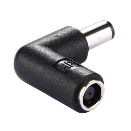 90 Degree Right Angle Power Adapter Connector for HP Laptops - compact DC 7406 male right-angle adapter to reduce cable strain