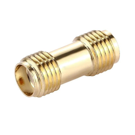 SMA Female to Female Adapter for Antenna Connections - gold-plated coupler linking two SMA antennas or cables