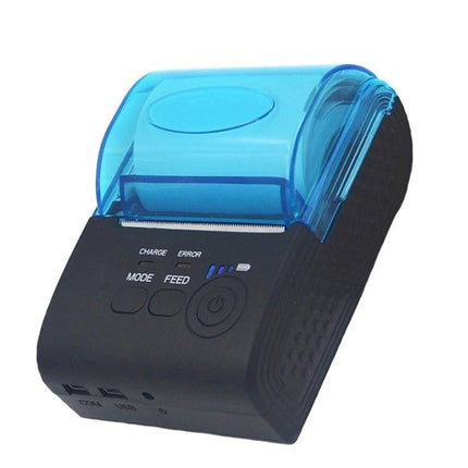 58mm Bluetooth Thermal Receipt Printer for Point of Sale compact wireless mobile printer with blue cover